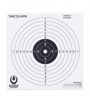 Tarcze Range Solutions KPN do wiatrówki 14x14cm 100szt
