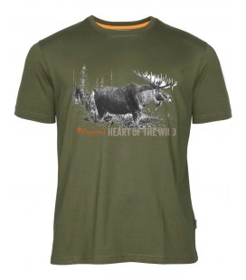 Koszulka Męska PINEWOOD® MOOSE T-SHIRT 5466 (100) GREEN