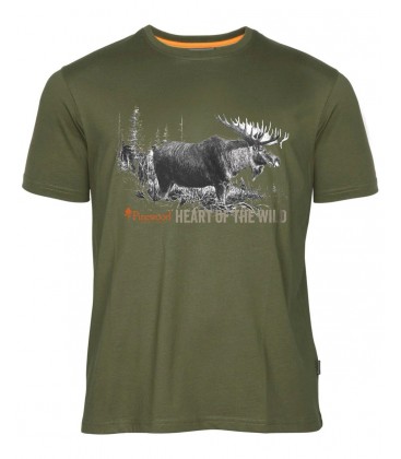 Koszulka Męska PINEWOOD® MOOSE T-SHIRT 5466 (100) GREEN