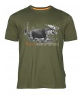 Koszulka Męska PINEWOOD® MOOSE T-SHIRT 5466 (100) GREEN
