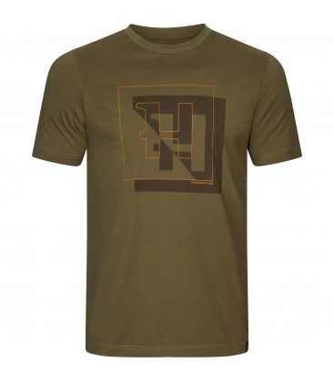 Koszulka Härkila H-logo S/S 10296 col. Dark olive