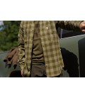 HARKILA KOSZULA SKANDINAVIAN DARK OLIVE CHECK