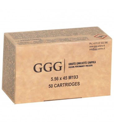 Amunicja GGG 5.56X45 MM/ 223 REM fmj 3,56g