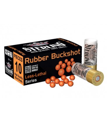 AMUNICJA STERLING KAL. 12/70 BUCKSHOT - GUMOWY