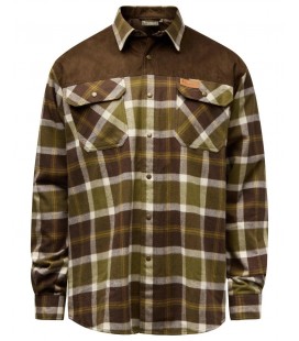 Koszula męska PINEWOOD® DOUGLAS 9436 kol.773 Olive Green/Cr.White