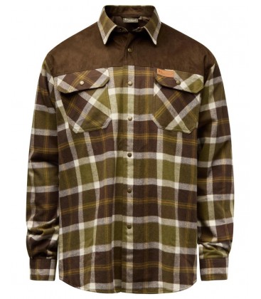 Koszula męska PINEWOOD® DOUGLAS 9436 kol.773 Olive Green/Cr.White