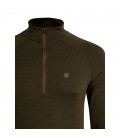 Sweter BERETTA Glider Merino Half Zip Green Moss