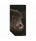 RĘCZNIK DZIK czarny 70x140