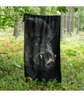 RĘCZNIK DZIK czarny 70x140