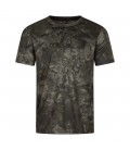 Härkila Koszulka z krótkim rękawem Noctyx Camo AXIS MSP®Black / black