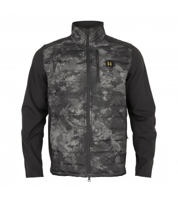 Bluza męska myśliwska Härkila Noctyx Camo Hybrid AXIS MSP®Black / black