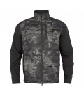 Bluza męska myśliwska Härkila Noctyx Camo Hybrid AXIS MSP®Black / black