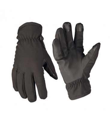 Mil-Tec - Rękawice zimowe Softshell Thinsulate™ - Czarne - 12521302