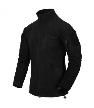 Helikon - Bluza polarowa Alpha Tactical Grid Fleece - Czarna - BL-ALT-FG-01