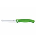 Nóż Victorinox Swiss Classic 6.7836.F4B ząbkowany, zielony, składany