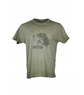Koszulka T-shirt nadruk duży SETTER, 94194-359