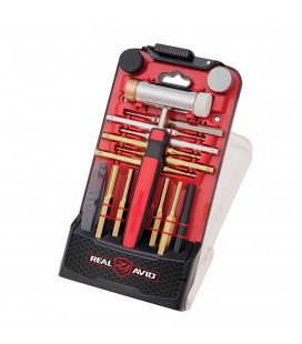 Real Avid - Zestaw wybijaków z młotkiem Accu-Punch™ Hammer with Brass & Steel Pin Punch Set - AVHPS-B