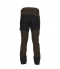 Spodnie TOFANE stretch wodoodporne zielono/czarne, 92467-384