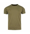 T-shirt bawełniany męski FNT Olive z elastanem w kolorze oliwkowym