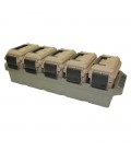 Pudełka na amunicję/akcesoria z tacą do przenoszenia Crate AC4C MTM (4szt AC30T + taca)