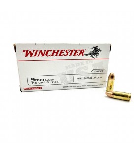 Amunicja Winchester 9mm luger FMJ 115gr