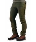 Spodnie męskie Scout z wentylacją w kolorze brązowo-zielonym
