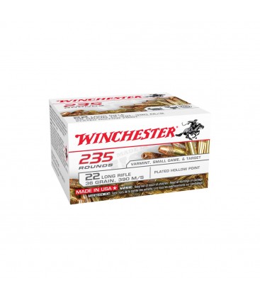 WINCHESTER, 22LR,SUPER-X, HP COPPER PLATED, 2.33g/36grs (235szt.)