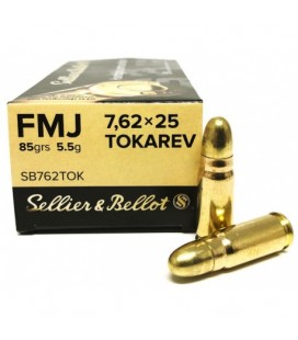 Amunicja Sellier&Bellot 7,62x25 Tokarev 5,5g