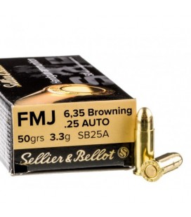 Amunicja 6,35 Browning FMJ 3,3g