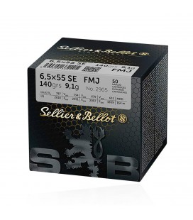 Amunicja Sellier&Bellot 6,5x55 SE FMJBT 9,1g op 50 szt
