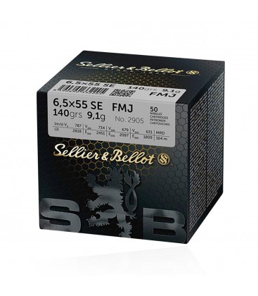 Amunicja Sellier&Bellot 6,5x55 SE FMJBT 9,1g op 50 szt