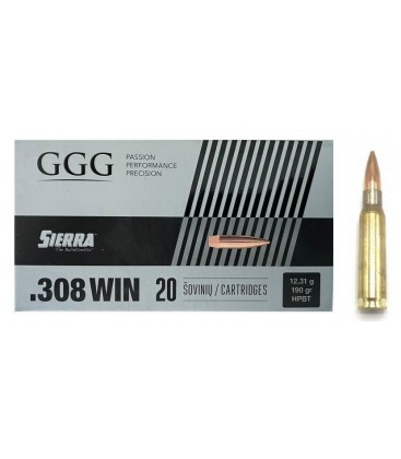 Amunicja GGG 308 win HPBT SIERRA 12,31G
