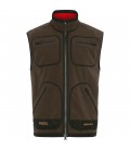 HARKILA Kamko red/brown - dwustronna kamizelka fleece waistcoat